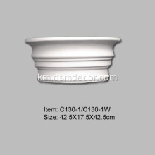 អង្កត់ផ្ចិត 30 សង់ទីម៉ែត្រ PU Roman Fluted Column